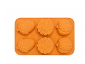 Molde silicona bellota y calabaza
